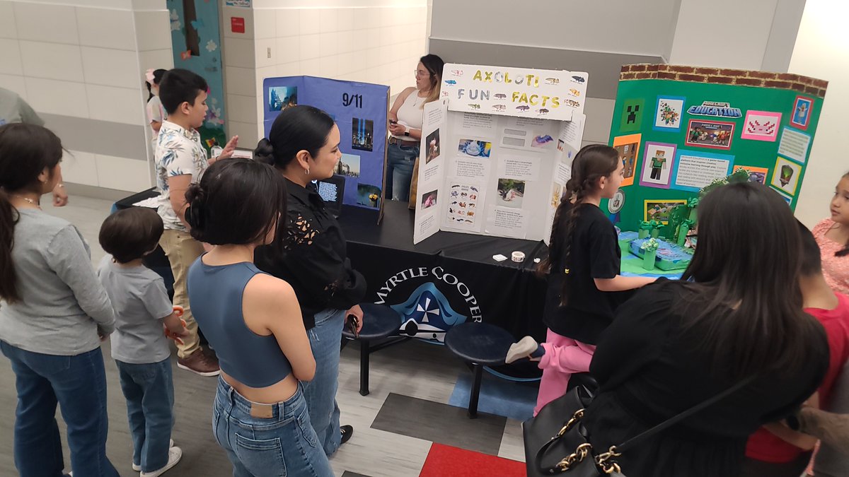 HumanoidChild's tweet photo. A fun filled morning @SocorroISD #GTShowcase for @MCooper_ES GT Pirates presenting @Minecraft and Fun Facts on a key character-- the #Axolotl. 

Thank you @coachmonica830 for always supporting Student Led projects! https://t.co/AtDv4ZETtA