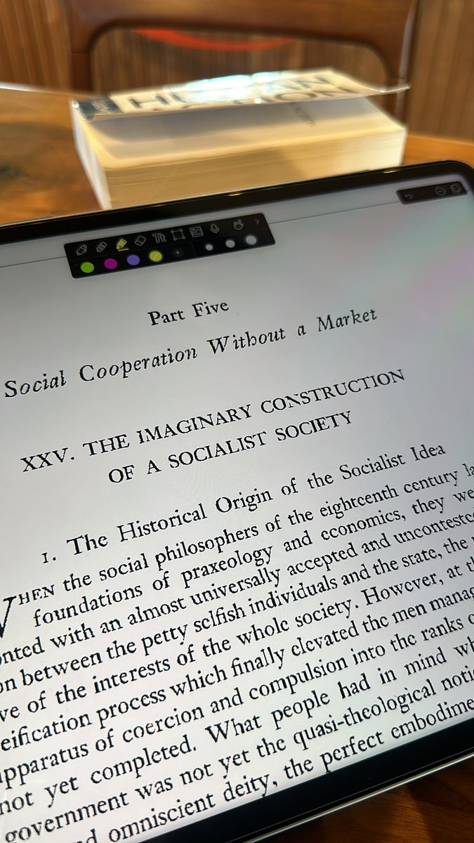 Omar_Moreno1202's tweet photo. โThe imaginary construction of a socialist societyโ #ReadMises
In a socialist commonwealth there is no method of economic calculation.
Decisions of production, supply, and enjoyment are left to the all-wise benevolent ruler. https://t.co/FE7qZMXYYq