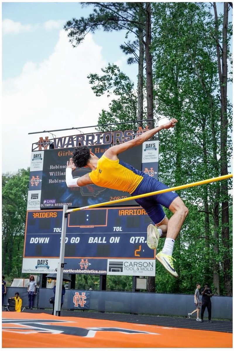 Wheeler High School Track and Field. I placed 1st in the High Jump event winning Region. @WHSCatSports @Wheeler_High