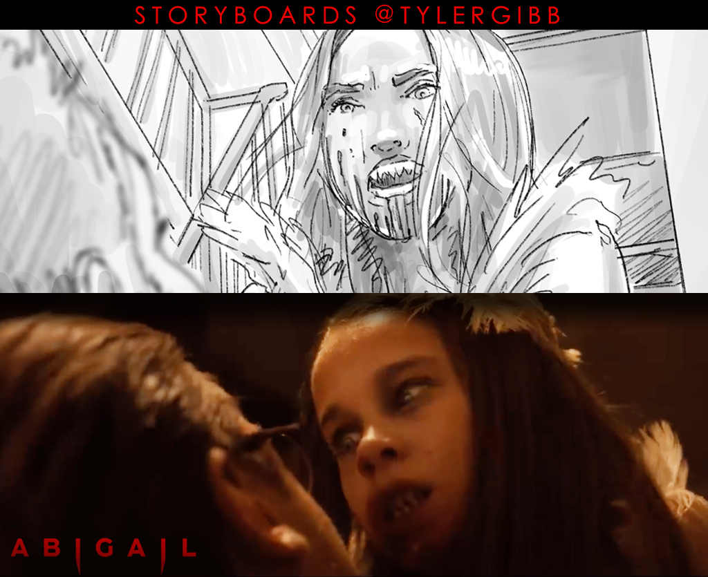 TylerGibb's tweet photo. Know what was nearly as fun as watching #Abigail ? Storyboarding it.

#AbigailTheMovie #storyboards #storyboarding #illustration https://t.co/4QEiHkXSXA