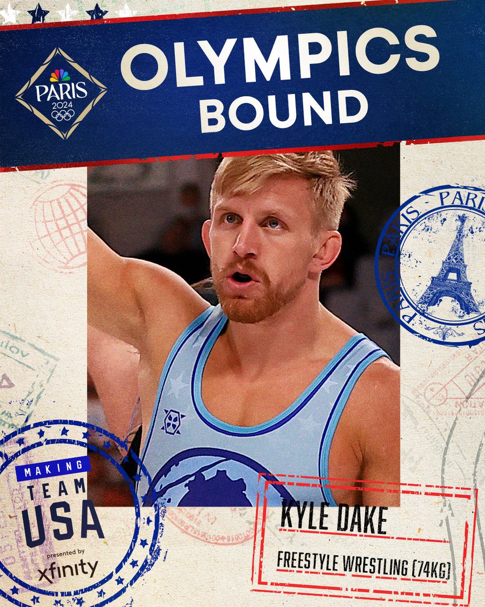Tokyo bronze medalist Kyle Dake qualifies for his second consecutive Olympic team! #WrestlingTrials24
