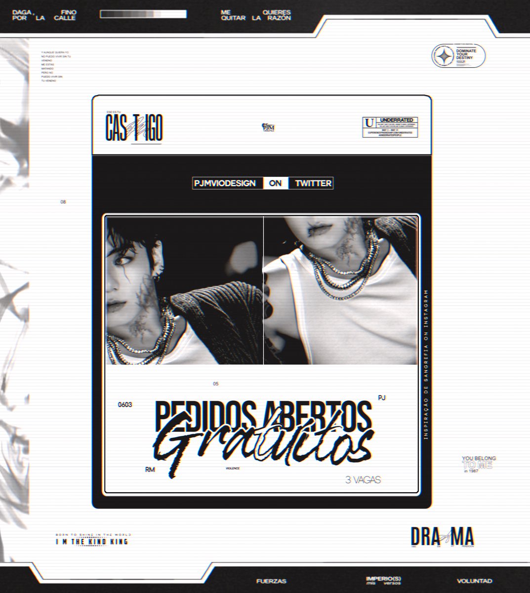 ▹ HEY, babe! Pedidos GRATUITOS abertos!!! Vamos lá! Não perca a oportunidade de ter uma capa ilustre para sua história. Confira o carrd com os termos, posteriormente, faça seu pedido no link abaixo desse post.
— pjmviolence-shop.carrd.co
 
⌕ Obrigado pela preferência!