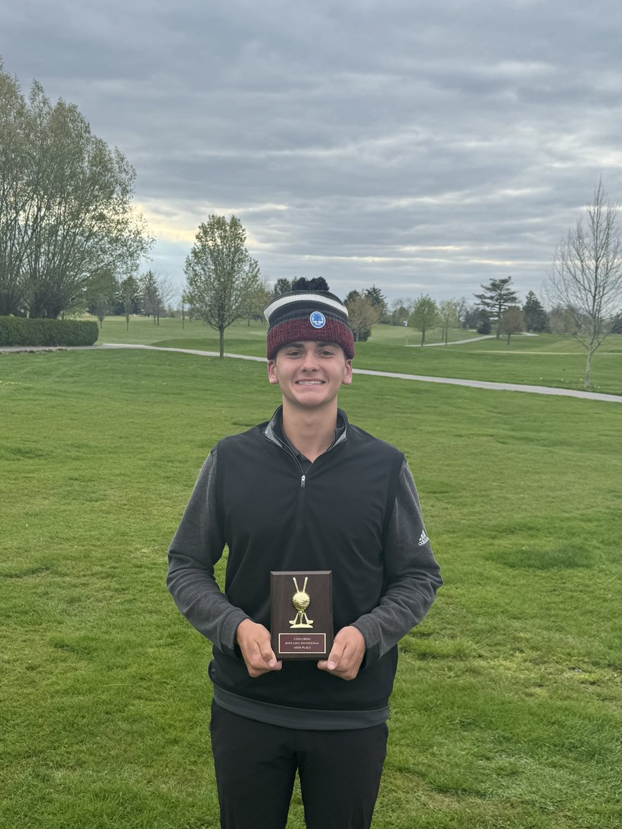 DeKalbGolf's tweet photo. Proud of how the Barons handle the wind &amp; cold to finish 9th out of 19 @ the Cadet invitational. Grant Stuckey 76 &amp; 10th place, AJ Shambaugh 82, Nick Ley 92, Logan Hartsough 93, Charlie Payne 97, Next match Leo Tuesday https://t.co/Vf8GJIkzuN