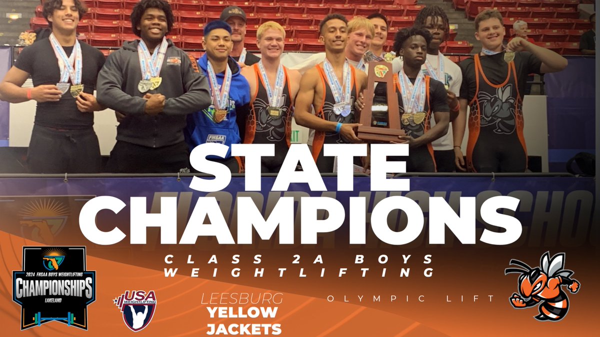 FHSAA's tweet photo. #FHSAA Class 1A & 2A Boys Weightlifting #StateChampionships🏆Team Results
Class 1A
🥇(2X State Champions) - Traditional & Olympic Lifts: #Suwannee
🥈Olympic: #SouthSumter Traditional: #KeystoneHeights
Class 2A
🥇Olympic: #Leesburg Traditional: #Choctawhatchee
🥈Olympic: #Choctawhatchee Traditional: #NewSmyrnaBeach
For complete Results from today, please visit https://t.co/R39Cczo3bV