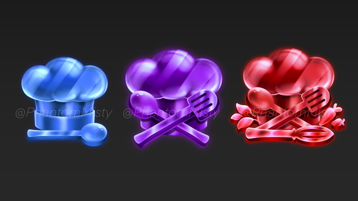 🧑‍🍳Some badge icons for <a href="/KohauRoblox/">Kohaú</a>! Thanks!! 
[#RobloxArt]