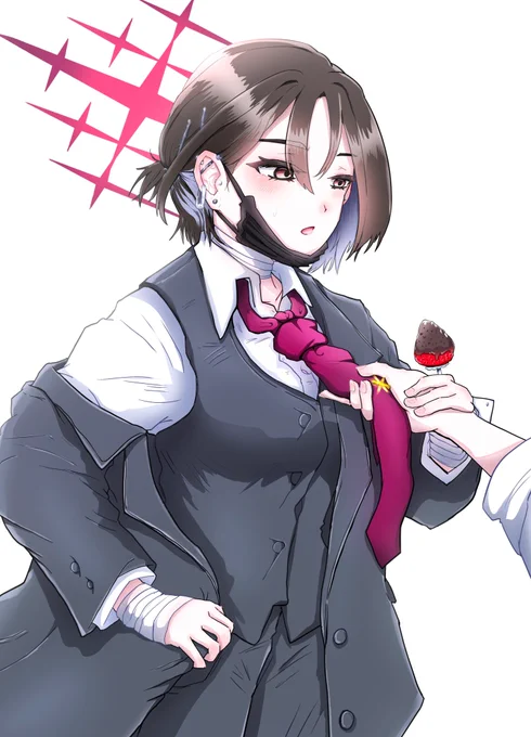 田中汐先生のスーツミサキが素敵すぎる.....描かせて頂きありがとうございます!! 