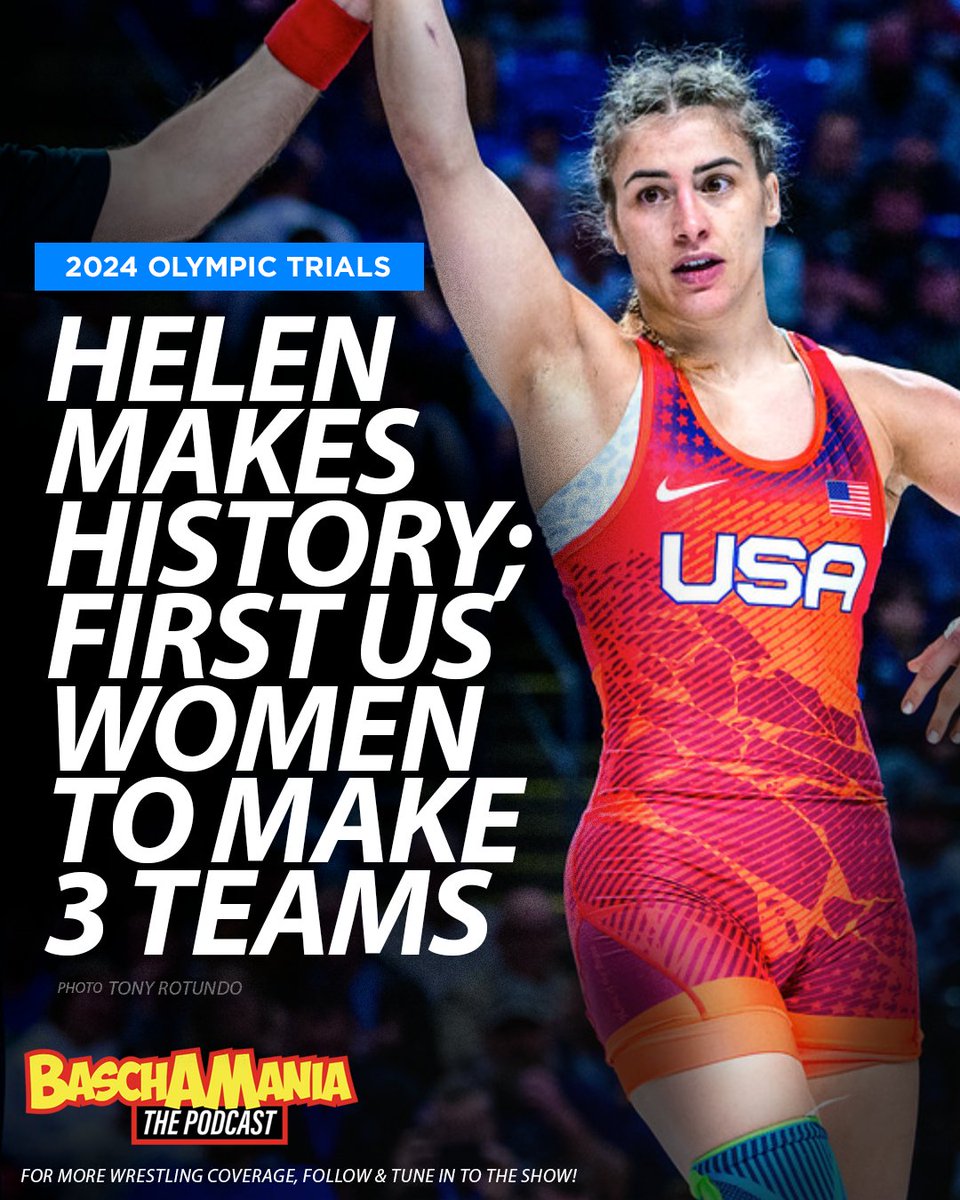 Helen Maroulis makes History once again! Pins Jacarra in round 1, wins 6-0 in round 2. @helen_maroulis is now the first & only US Women's wrestler to make 3 Olympic teams! She'll head to Paris looking to win her 10th World/Olympic medal.