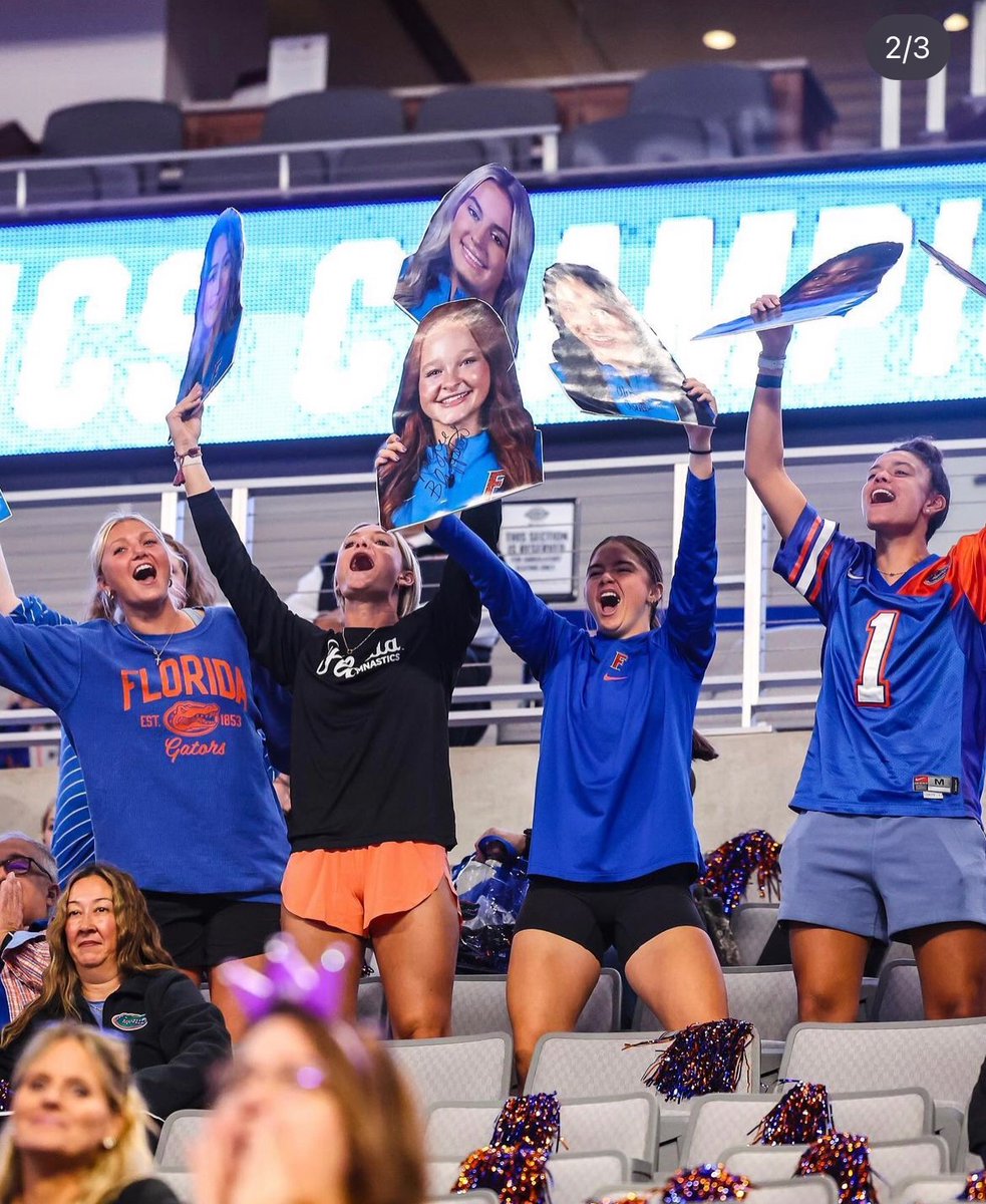 When people ask, “is your team close with other student athletes?!” Only enough to fly down to TX & cheer them on 😍WE LOVE YOU @GatorsGym