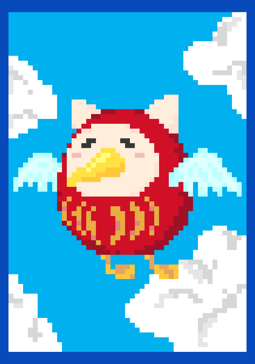 Daruma_NFT's tweet photo. おはようございます🔴✨

[空飛ぶこともあるモナだるま鳥]
普段は地上の安全地帯で生活しているモナだるま鳥。水たまり等、危険な所は飛ぶ。だが力尽きるとすごい勢いで落下する。
#MonaCard #XMP #モナダム
つまり、皆さん頭上注意です⚠️😂 https://t.co/xY3qFVC1v4