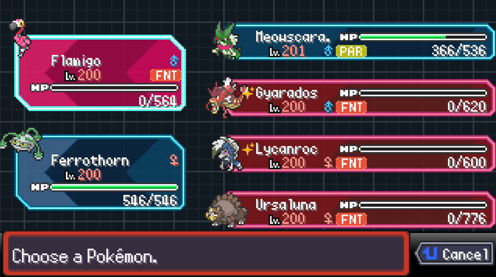 Freege on X: “Finally finished a pokerogue run!!! Ursaluna was 