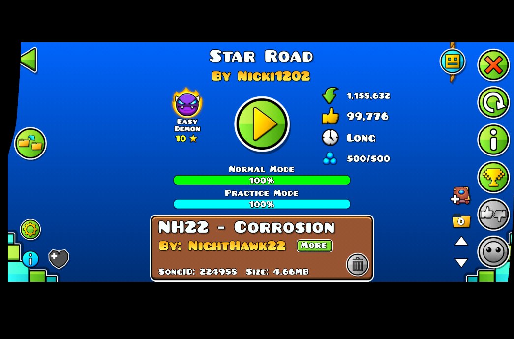 Star Road pasado al 100% caramba.