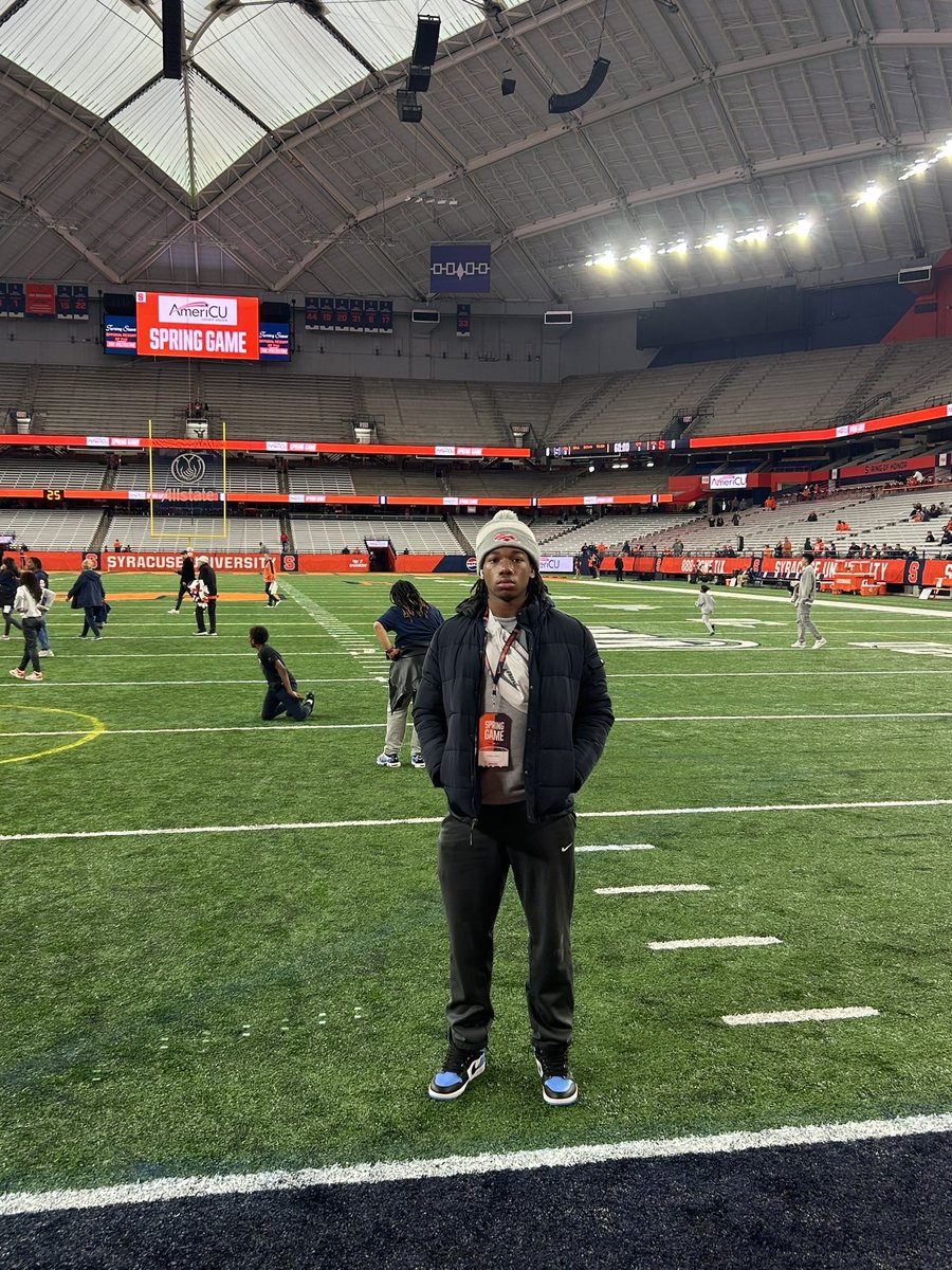 Good time @CuseFootball Spring Game! @WRCoachmj @Commit2Cuse @southpointeFBSC