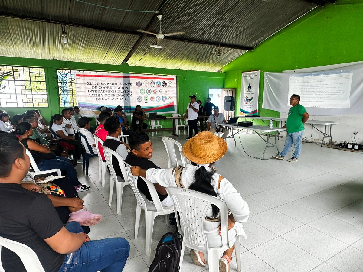 📢📢 El Coordinador General de la OPIAC, Oswaldo Muca Castizo, se encuentra en la Sesión N°41 de la Mesa Permanente de Coordinación Interadministrativa (MPCI) del departamento de Amazonas. 🌱En este espacio se está revisando las propuestas de los pueblos indígenas para el Plan