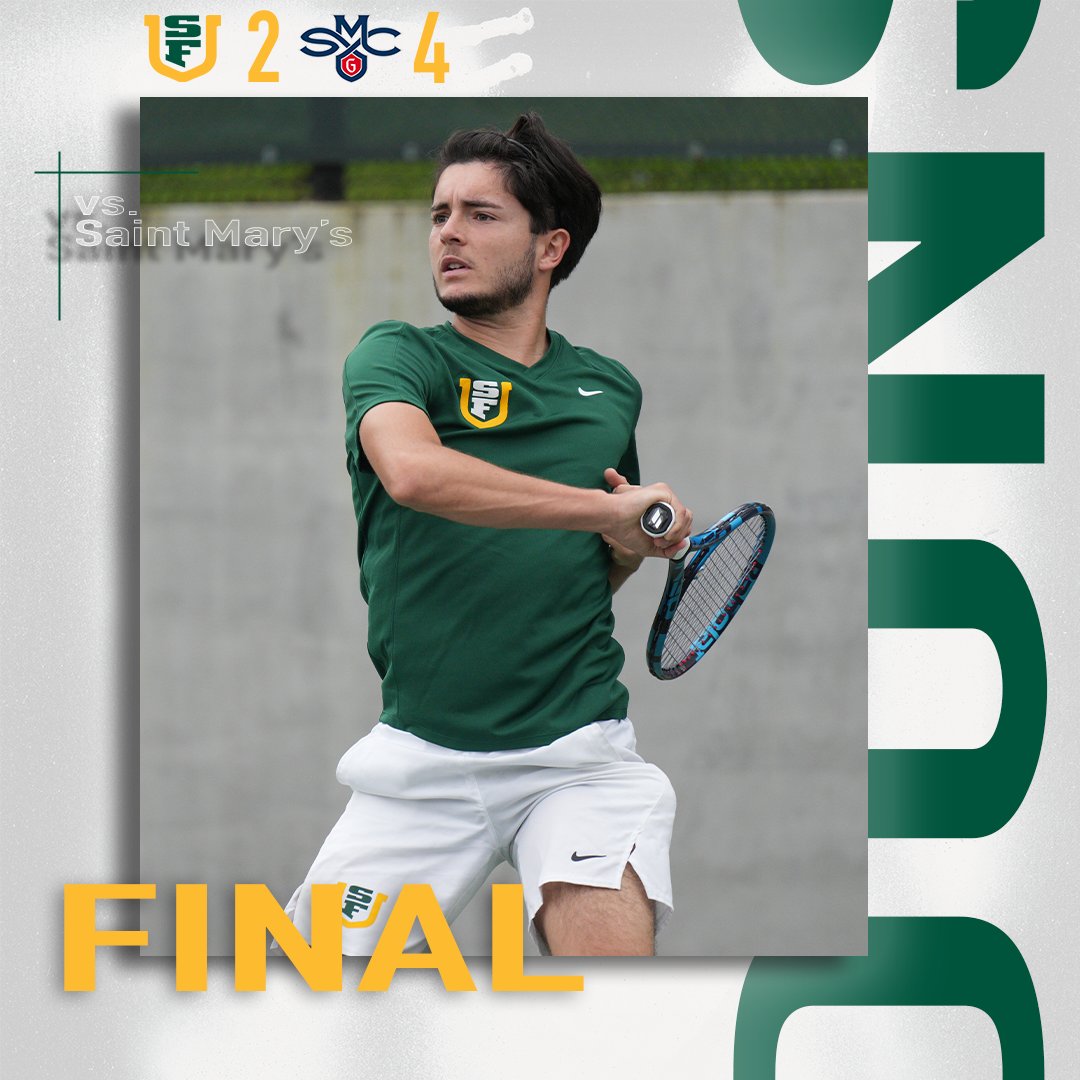 usfmenstennis's tweet photo. Today's final from San Francisco.

#USFDons | #WCCsports https://t.co/8m4PMLhIeY