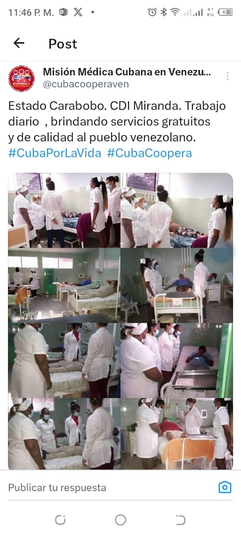 #YoSigoAMíPresidente 
#UnidoPorCuba
#UnidoEnLaRevolución
#CubaViveyVence
@cubacooperaven
@MINSAPCuba  
@mmcvencar
@CDI_MirandaCar 
@RafaelT1970