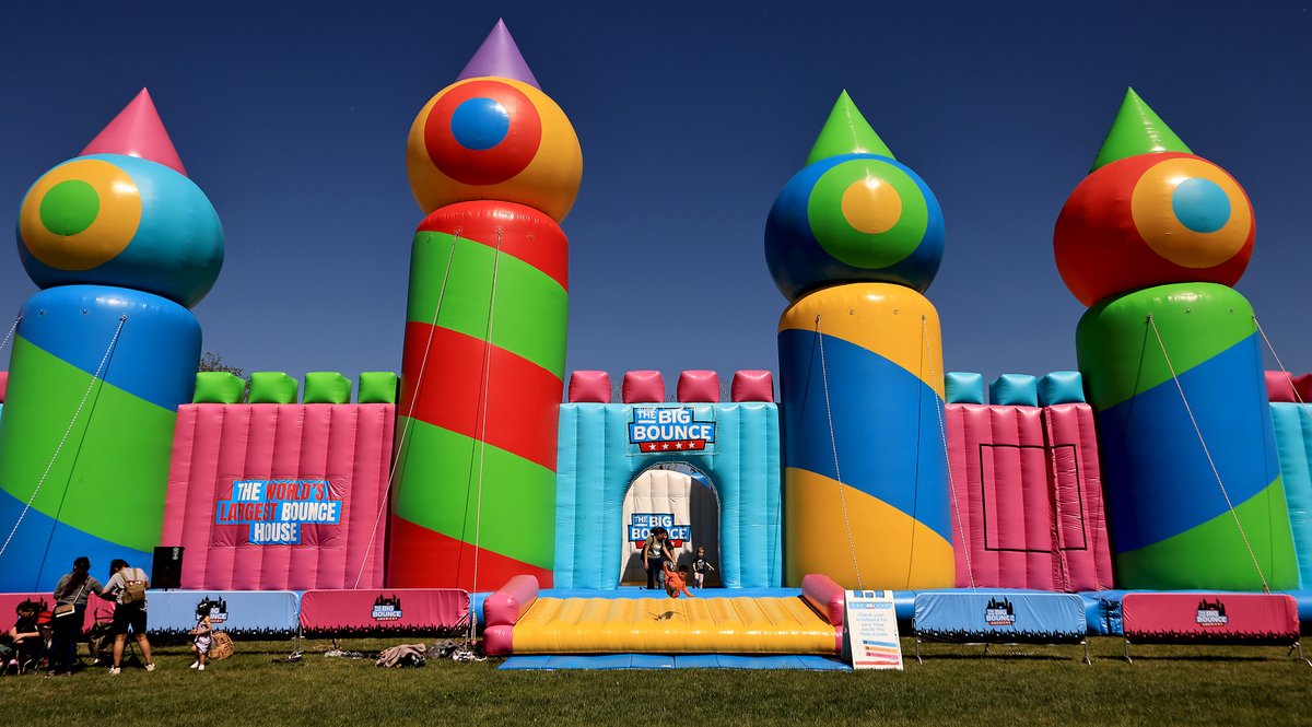 Color overload. Big Bounce America in santa Rosa, Friday, April 19, 2024. @NorthBayNews