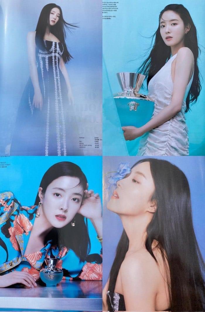 Two years ago with this  beautiful photoshoot
Baby #LeeSeYoung for Versace  DYLAN TURQUOISE EDT