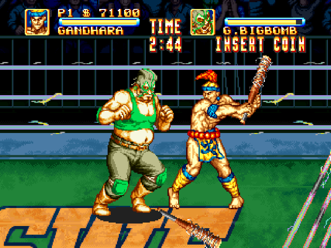 BuscandoElWarp's tweet photo. El juego del día: #3CountBout (#NeoGeo)
Creador: #SNK 1993
Esta sí que es "Lucha libre" tanto arriba del cuadrilátero como en las calles, lánzate por los aires, sigue la pelea debajo del Ring y aplica las mejores llaves para demostrar que eres digno de ser el campeón de la SWF. https://t.co/u1BftOK63V