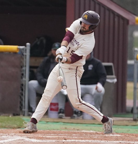 KROXRADIO's tweet photo. The @UMCBaseball team swept a doubleheader with Minnesota State Mankato and moved into third place in the NSIc and a half game behind Mankato for second place.  For the story and stats, click below.  
https://t.co/xNwYDA8Q8q https://t.co/WAb0A1qkxu