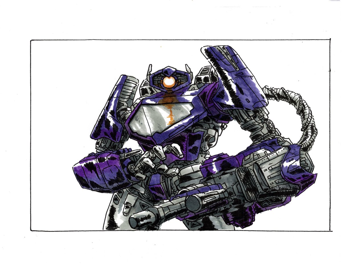 “Let none escape!” BBM Shockwave drawing by me #TransformersOne #shockwave #logical