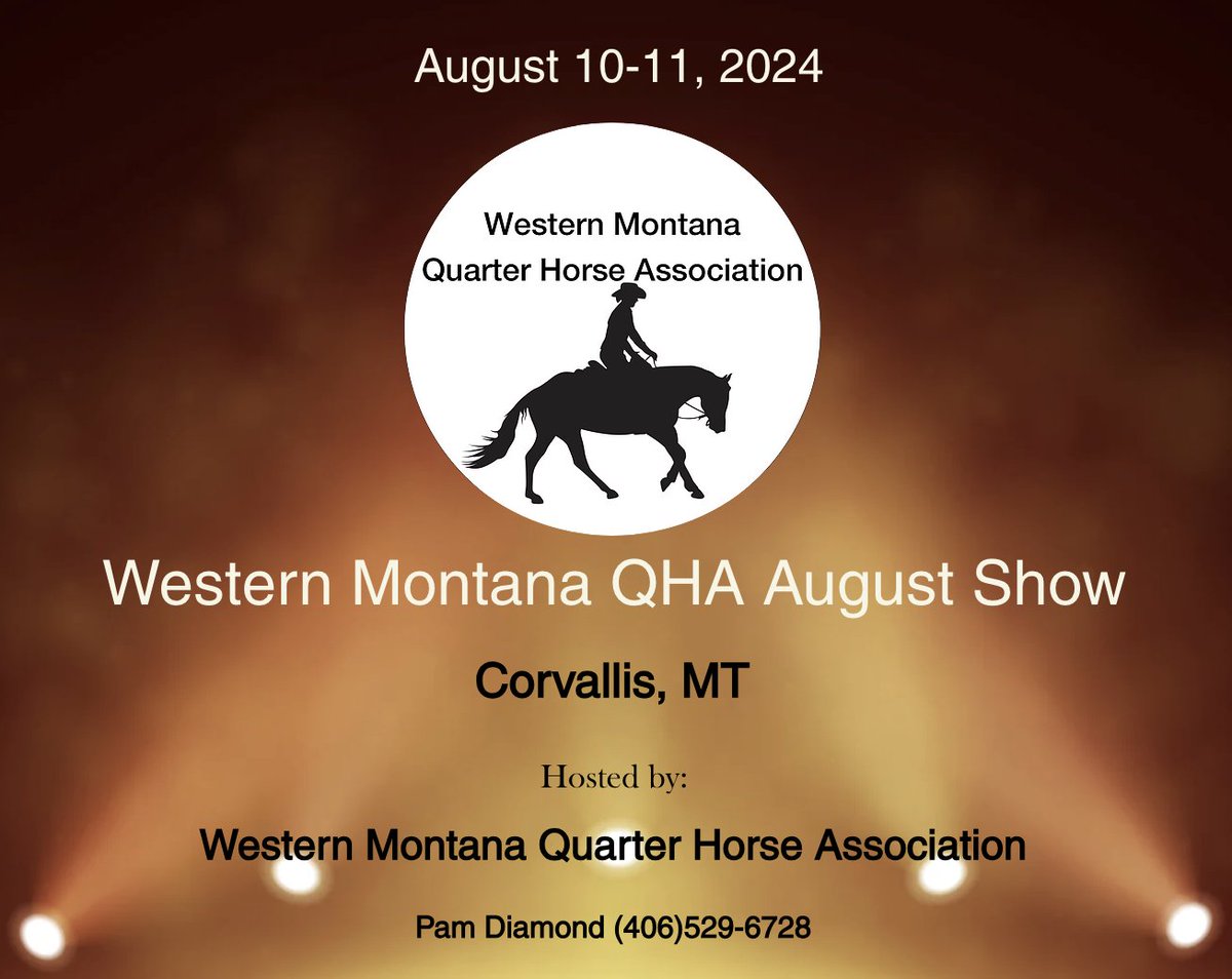 🏅Approved ABRA Horse Show - Aug 10-11, 2024.

Western Montana QHA August Show  -- Corvallis, MT

montanaqha.com

Full ABRA Show Schedule: americanbuckskin.com/show-schedule

#buckskinhorses #horses #horseshows #horseshowlife #aqha #nsba
