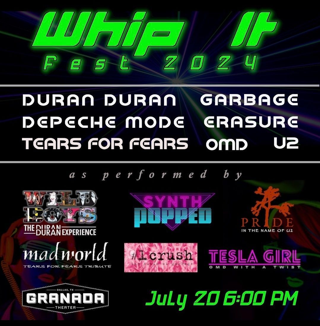 ⚡Get ready for a walk down memory lane with Whip It Fest on July 20, 2024, at Granada Theater in Dallas, Texas⚡Feel the vibrant spirit of the 80s pulsate through the night with tributes! ✨ Whip It Fest 2024 🎟️ buff.ly/48ZMm6K