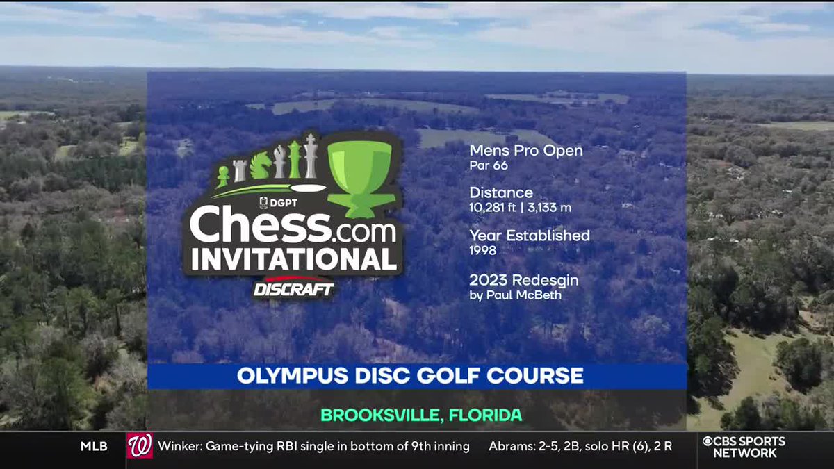 Ready for some disc golf? Tun in NOW to watch on CBS Sports Network. @DiscGolfProTour 📲