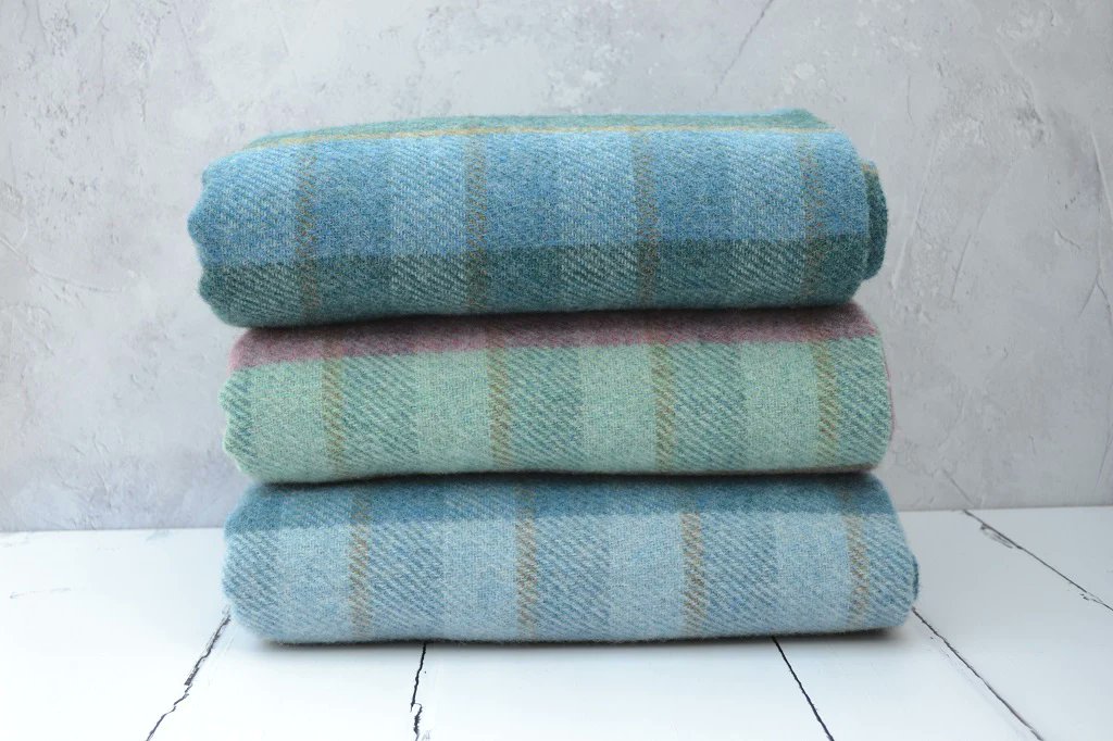 Wool throws, woven in Wales are ‘soft to touch’ and available in a variety of check or window pane patterns.    

All our wool throws are hand woven in limited numbers. None of our Welsh wool throws are massed produced.  

#MHHSBD #madeinwales