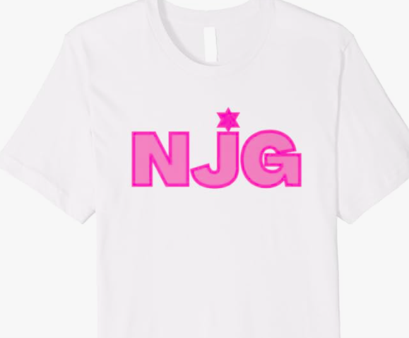 JewishDesigns's tweet photo. Thanks to the OG, the NJG or Nice Jewish Girl for buying a premium T shirt

We also have the same NJG design in blue (&amp; for NJBs, Moms/Dads/Grandmas/Grandpas too)

#BuyIntoArt #NJG #NiceJewishGirl #Jewish #JewishGifts #Yiddish #YiddishGifts #NeverAgainIsNow #NJB https://t.co/zfsGTv9TLx