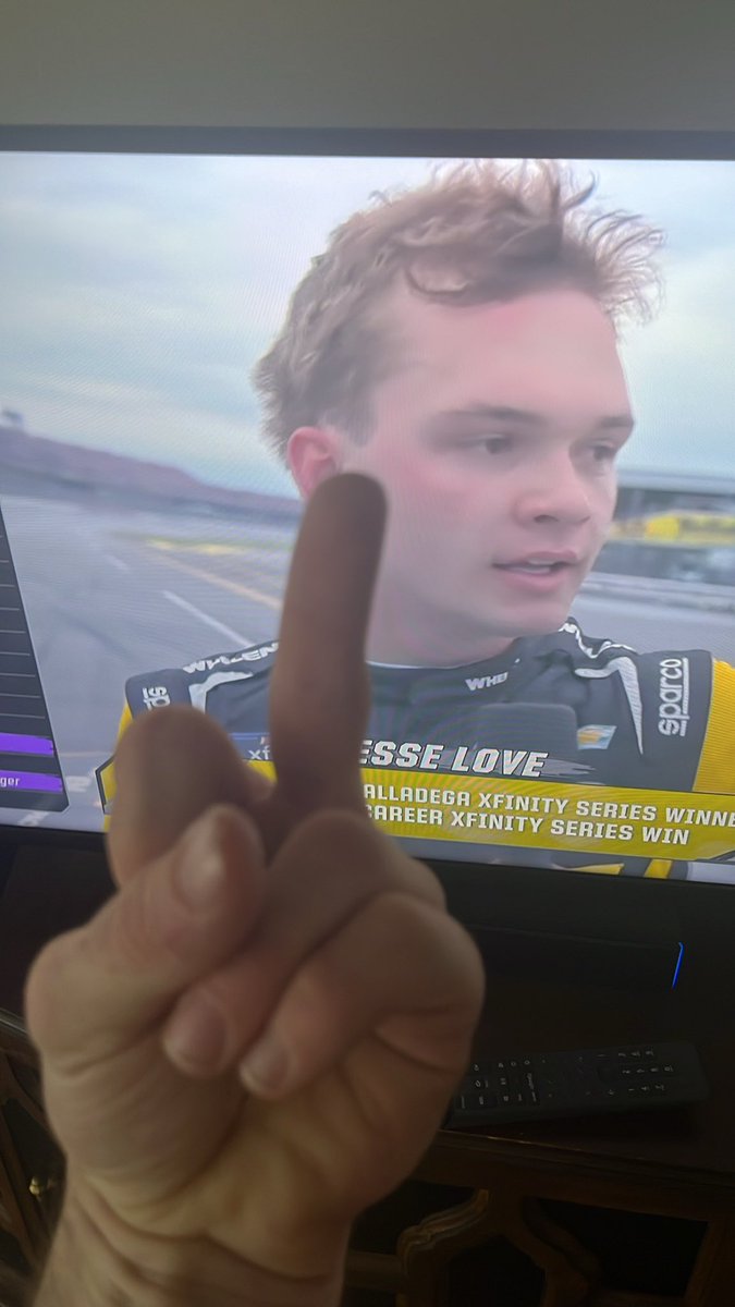 He may have fans now because he won a race, but I still hate this prick. Embarrassing enough already I have to share a name with him.
