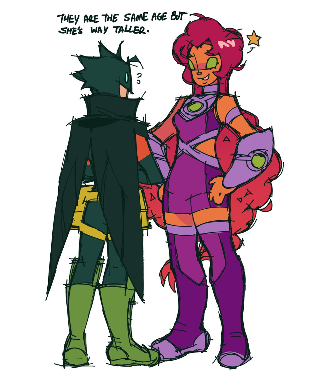 i like the idea that starfire is a tall lass