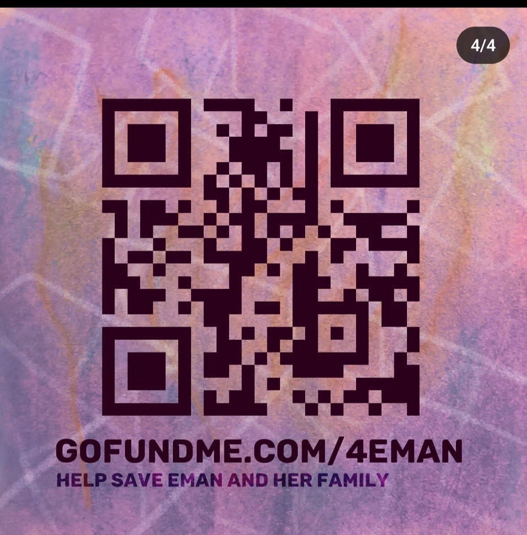 Scan QR code, donate, leave a word of support, and share! 🍉🕊 #SaveGaza #Gaza #BreakTheSiege