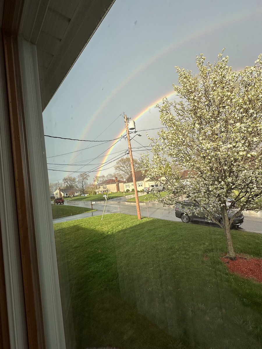 What a magical experience today! ….Somerset, Ma. #doublerainbow