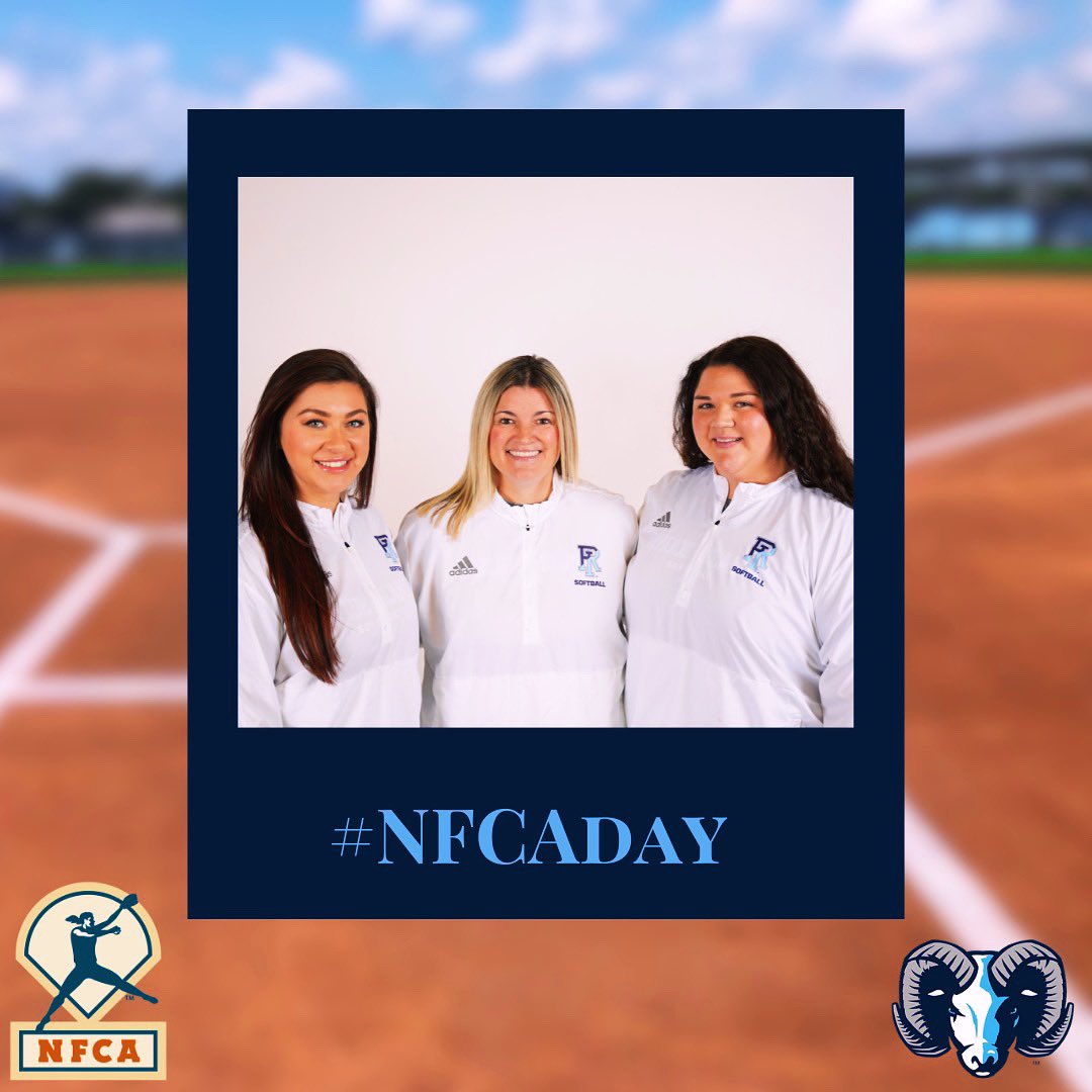 Happy #nfcaday to our three coaches, Coach Whitney, Coach Christine, and Coach Tori! Thank you to all you do to help our players be the best they can be on and off the field! @CoachWhitSB @coach_toric @coachakcer Go Rhody! 🐏💙 #FortheBrand #nfcaday