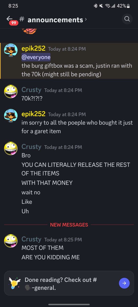 Wasted 10 bucks to get scammed thanks @OfficalTig77130