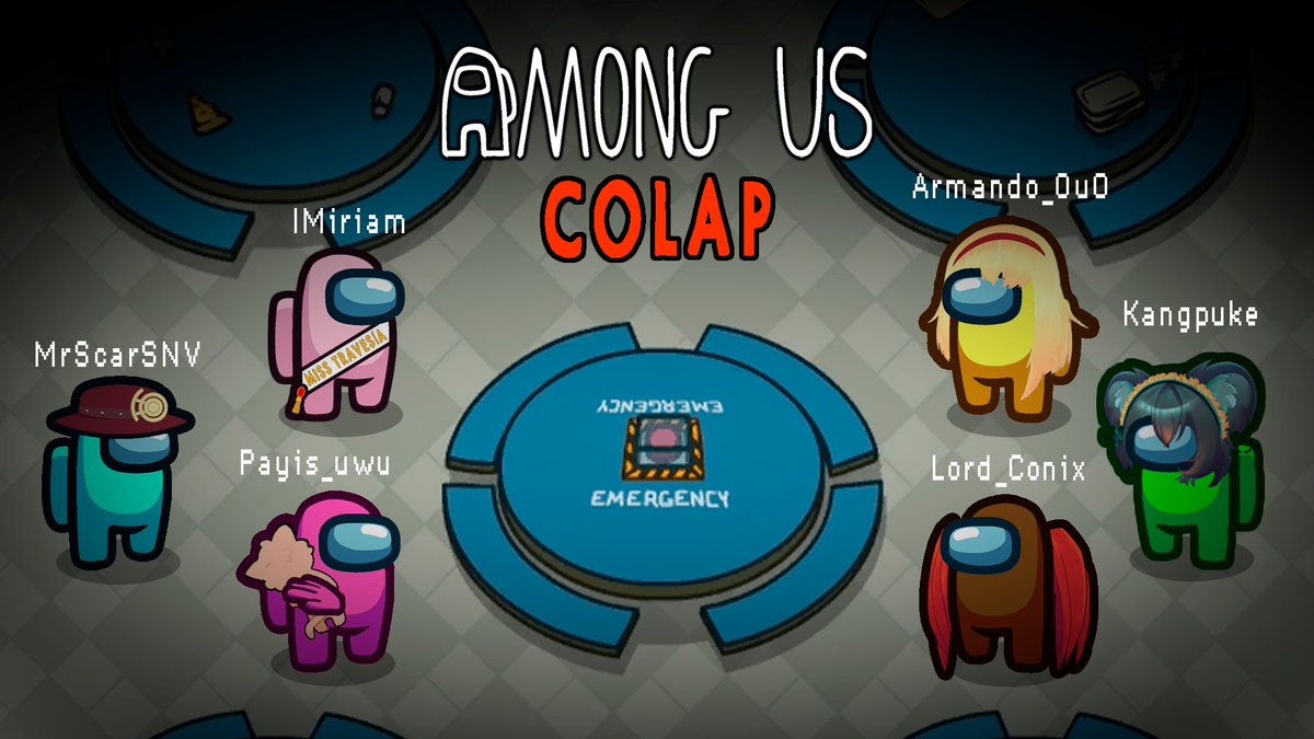 | COLAB DE AMONG US |

Buenas noches hoy estaremos en stream con amigos y creadores de contenido jugando among us con dinamica de bits. 
Los espereamos este sabado 20 de abril a las 8:30 pm hora  de peru