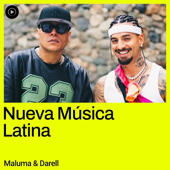 sonymusicmexico's tweet photo. Tremendo combo @maluma y @Darell_RG4L 🔥🙌🏼😎
Dale play a #TRAP2016 en la playlist #NuevaMusicaLatina de @youtubemusic ❤️🔥
🎵 https://t.co/Nl1hLxqp9m https://t.co/hsg2OasY2s