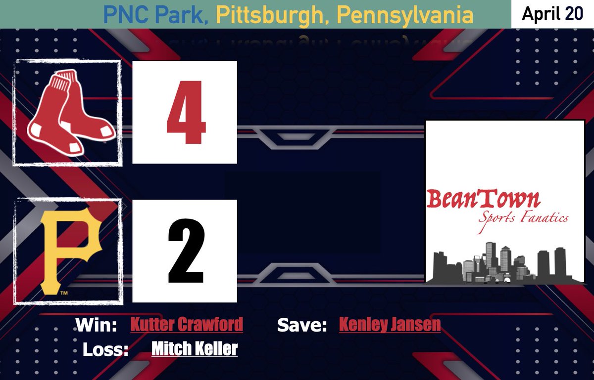 Crawford with another great outing. He went 6 allowing 1 run and struck out 6 in his first win of the season. #BostonRedSox #MLB #FenwayPark #RedSoxbaseball #Beantown #BostonStrong #YankeesSuck #BeanTownSportsFanatics