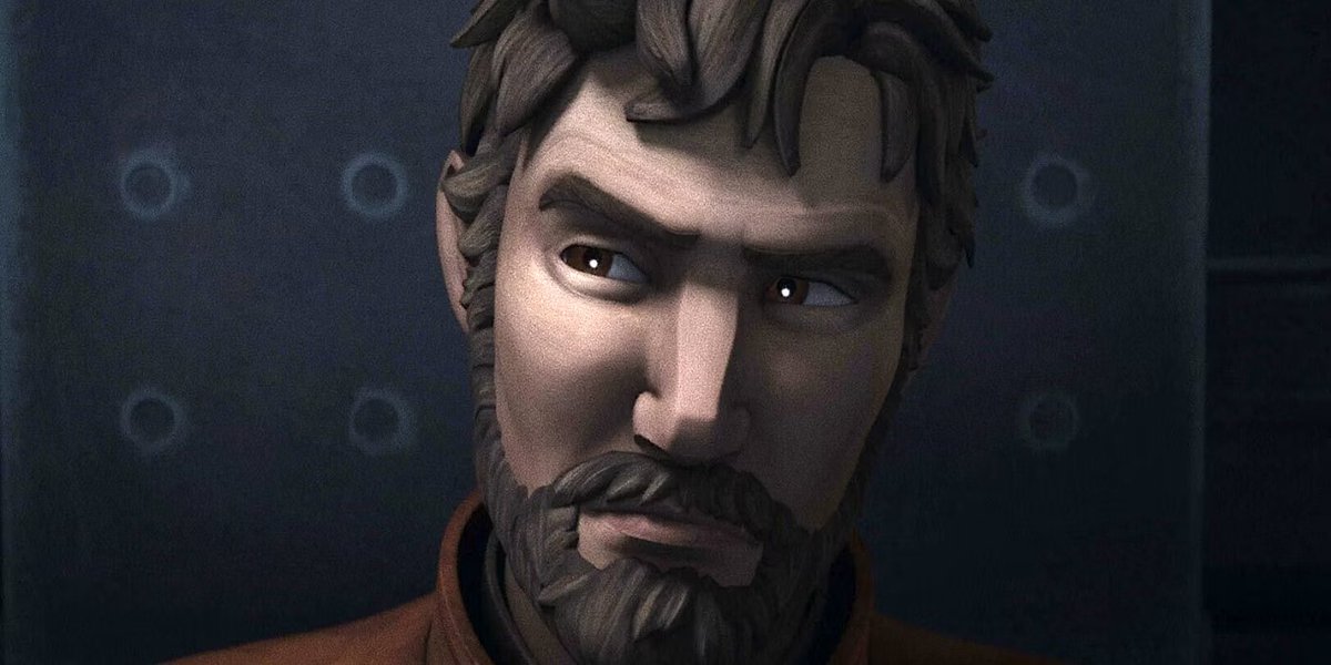Geeky_Waffle's tweet photo. I love how in the the Star Wars fandom an animated character gets a beard and fans are like HOT. 🥵 https://t.co/w2DSDzMv8T