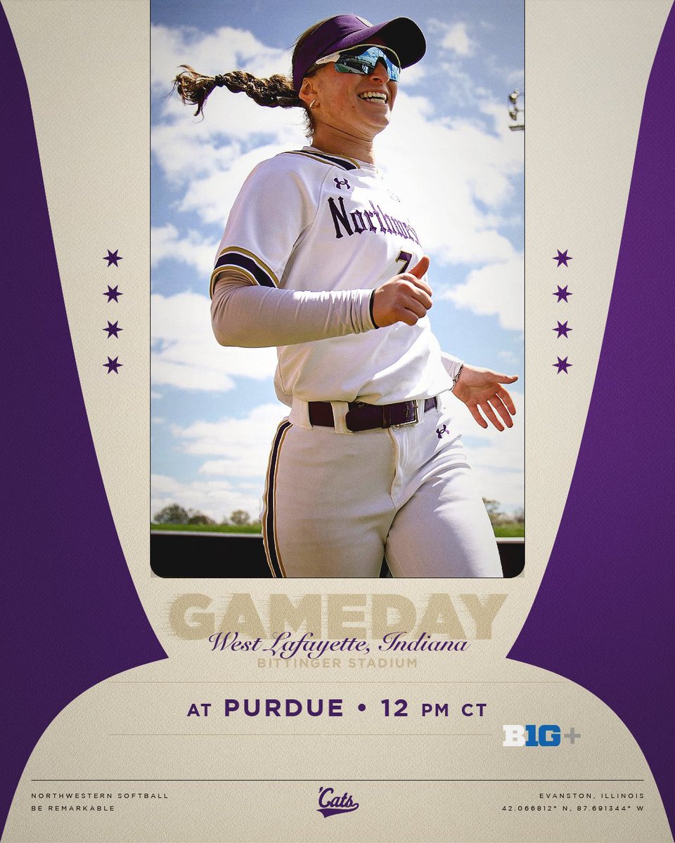 Series Finale: On Deck 🆚 Purdue ⏰ 12 pm CT 📍 West Lafayette, Ind. 📊 tinyurl.com/yc3tun5j 📺 tinyurl.com/zmnarf6t #GoCats | #BeRemarkable