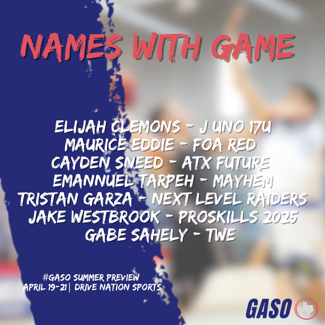 Names With GAME Vol. 1️⃣ You never know who’s watching when! Amongst the chaos of a day that was full of electricity… These were a few players who caught my eye on their court while I was there for a Good Time Not A Long Time. ✊🏽 #GASO Summer Preview