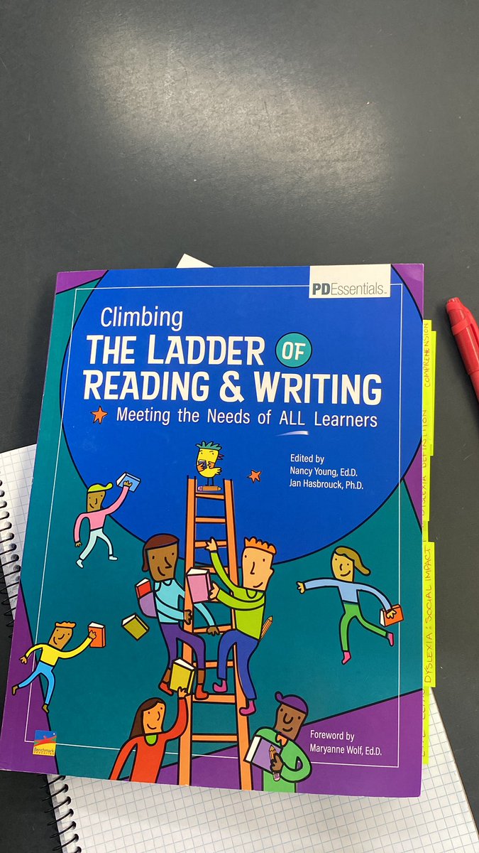 Really enjoying my close reading and post-it sticking this morning 📖. Have flagged pages on definitions of LD, instructional strategies, EAL learners and working with parents to use with my coaching schools! Can’t wait to get into it with them 🙌🏽 @NancyYoung_ @janhasbrouck !