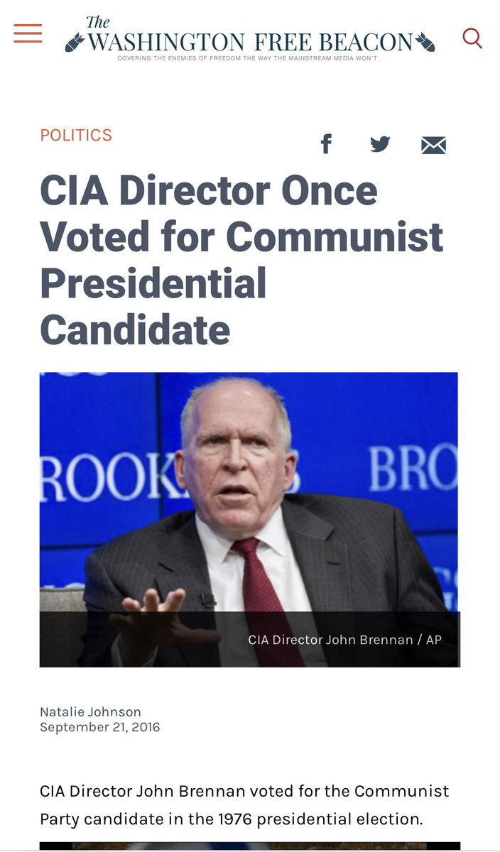 @WojPawelczyk Of course Obama hired one….Commie John Brennan….