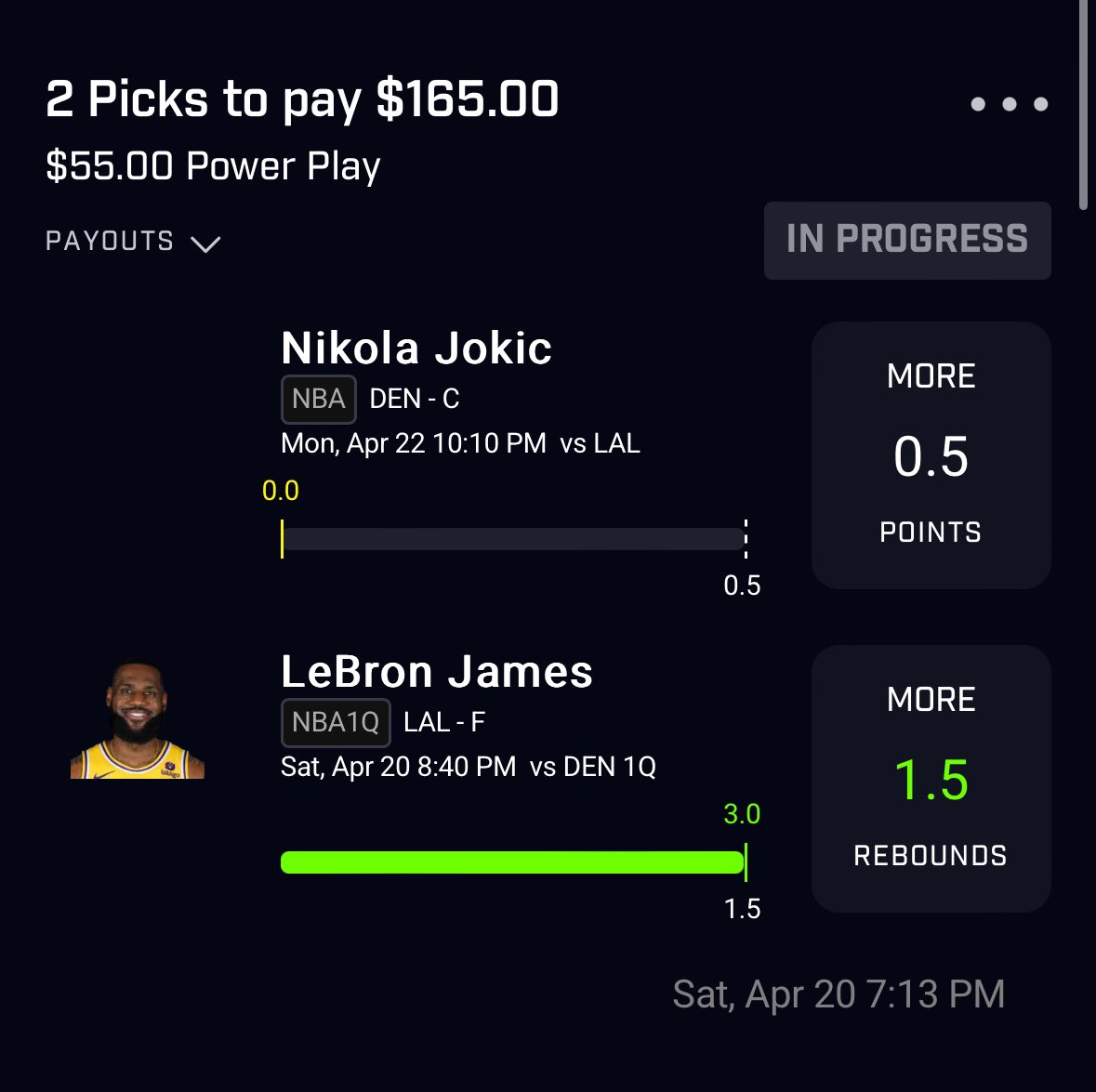 lilrosh0924's tweet photo. premium going crazy rn๐๐ฅ
#prizepicklocks #prizepicks #gamblingX #letsgetmoney #NBA https://t.co/0Qoh54noEK