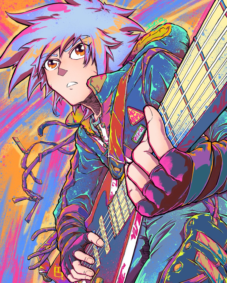 Lead Vocal Hikaru，

#noname #hikaru #guitarist #drawingartwork #mangaart #AnimeArt #ComicArt #Procreate #characterdesign #originalcharacter #originalartworks #colorartworks #绘图 #原创 #原创人物 #电绘 #动漫 #スケッチ #マンガ #アニメ #描くンゴ #ベースギタリスト #ロッカー