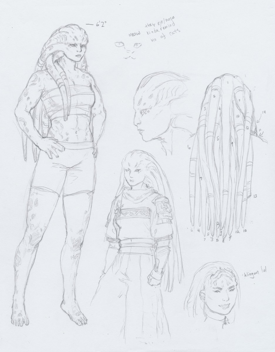 crispyvoidbagel's tweet photo. A couple of rough doodles for star wars ocs for a story concept set roughly 300BBY that i've been turning in my head like a low poly fruit https://t.co/lhMdjeWRyz