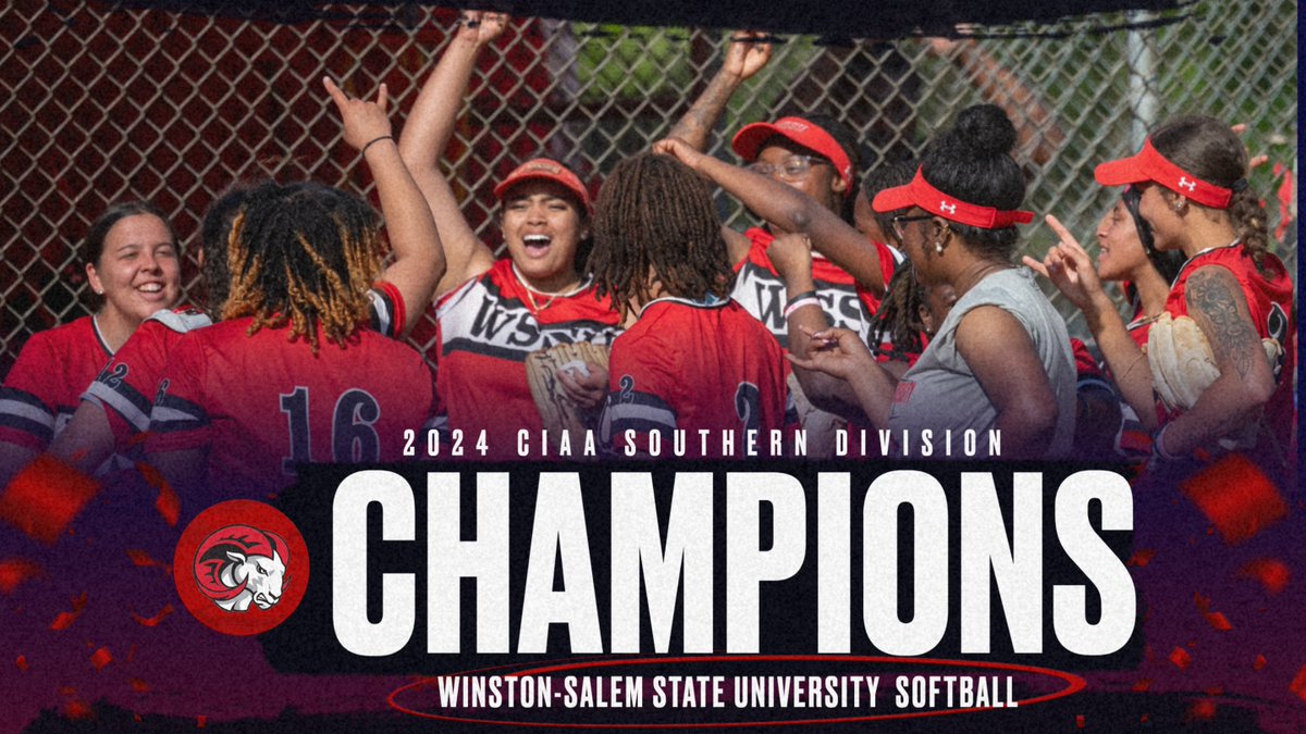 WSSU_Athletics's tweet photo. I.C.Y.M.I. the WSSU softball team went a perfect 10-0 in the CIAA Southern Divison making them the CIAA Southern Division Champions! Congratulation Ladies!! https://t.co/DWEfvEVyrw