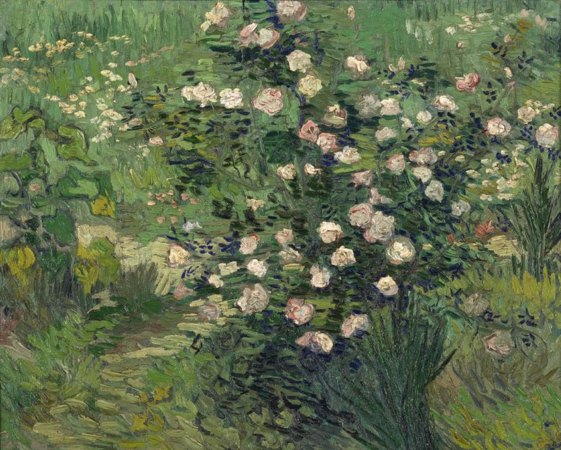 #VanGogh of the Day: Roses, April 1889. Oil on canvas, 33 x 41.3 cm. National Museum of Western Art, Tokyo.