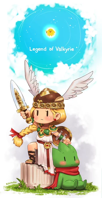 過去絵しかないですけど。35周年おめでとうございます#ワルキューレの伝説 