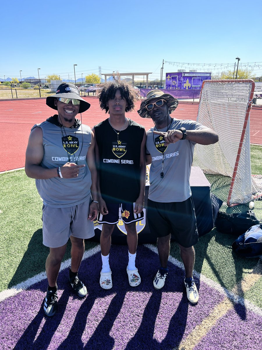 Big day for the Champions! 3 of our very own coaches (Lewis Redmond, Natrell Curtis, Aarik Adams) getting the opportunity to coach and evaluate at the @SDSports @ArmyBowlCombine !! While, 2027 ATH @tyvousspencer being named to best of the best!💪🏽 #ChavezMade 😈